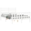 vidaXL Cadre de lit sans matelas blanc 120x200 cm bois de pin massif