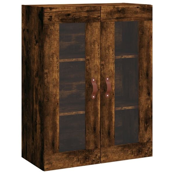 vidaXL Armoire murale ch&ecirc;ne fum&eacute; 69,5x34x90 cm