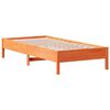vidaXL Lit biblioth&egrave;que sans matelas cire marron 90x200 cm pin massif