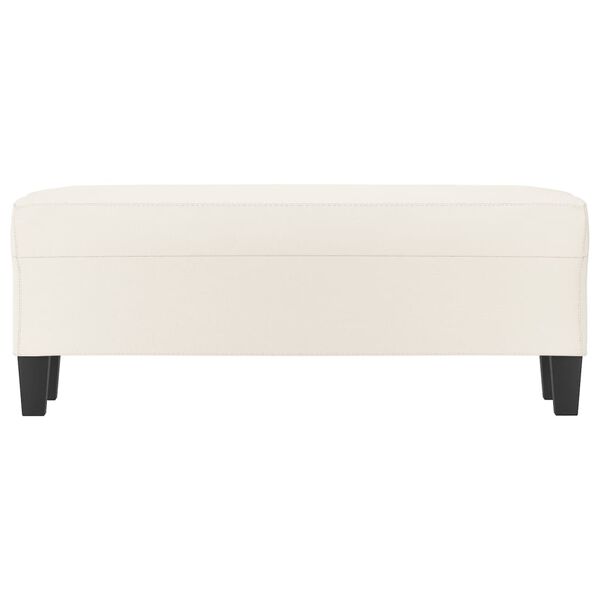 vidaXL Banc Cr&egrave;me 100x35x41 cm Similicuir