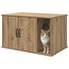 vidaXL Maison pour chat Ch&ecirc;ne artisan 85 x 55 x 50 cm