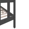 vidaXL Cadre de lit sans matelas gris bois de pin massif