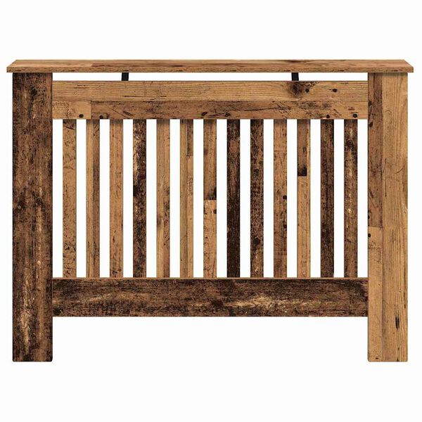 vidaXL Cache-Radiateur Bois Ancien 112 x 19 x 81,5 cm