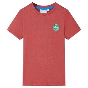 T-shirt pour enfants couleur de paprika 104