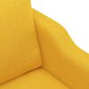 vidaXL Canap&eacute; &agrave; 2 places Jaune clair 140 cm Tissu