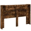 vidaXL T&ecirc;te de lit Ch&ecirc;ne fum&eacute; 160 x 16,5 x 103,5 cm Bois d'ing&eacute;nierie