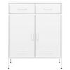 vidaXL Armoire de rangement Blanc 80x35x101,5 cm Acier