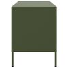 vidaXL Meubles TV 2 pcs vert olive 68x39x50,5 cm acier
