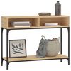 vidaXL Table console ch&ecirc;ne sonoma 100x30,5x75 cm bois d'ing&eacute;nierie