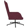 vidaXL Chaise de relaxation avec tabouret Violet Tissu