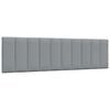 vidaXL Coussin de t&ecirc;te de lit Hanko gris clair 180 cm tissu