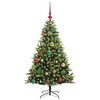vidaXL Arbre de No&euml;l artificiel &agrave; charni&egrave;res 150 LED Vert 120 cm