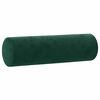 vidaXL Ensemble de canapés 2 pcs avec coussins vert foncé velours
