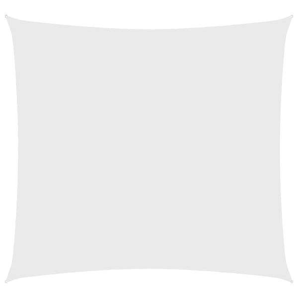 vidaXL Voile de parasol tissu oxford carré 4x4 m blanc