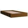 vidaXL Cadre de lit sans matelas marron miel 75x190 cm bois massif