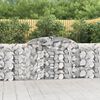 vidaXL Paniers à gabions arqués 9 pcs 300x30x100/120 cm fer galvanisé