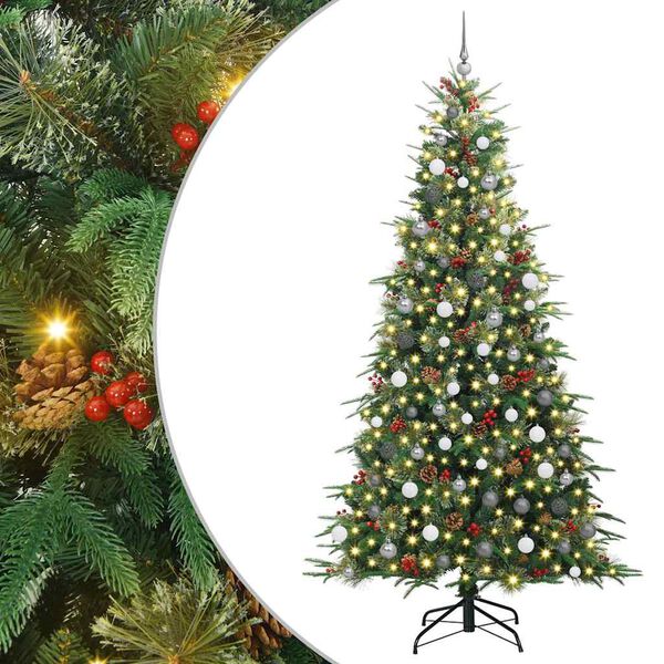 vidaXL Sapin de No&euml;l Artificiel &agrave; Branches Articul&eacute;es Vert 240 cm