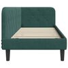 vidaXL Cadre de lit d'angle Vert foncé 80 x 200 cm Velours