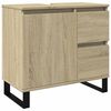 vidaXL Armoire salle de bain ch&ecirc;ne sonoma 65x33x60 cm