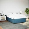 vidaXL Cadre de lit sans matelas bleu 140x190 cm velours