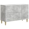 vidaXL Buffet Gris b&eacute;ton 89 x 34,5 x 60 cm Bois d'ing&eacute;nierie
