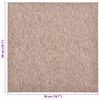 vidaXL Tapis 20 pcs Beige 50 x 50 cm 100% Polypropyl&egrave;ne