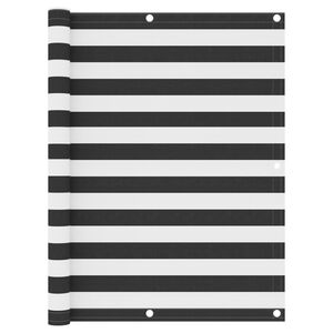 vidaXL &Eacute;cran de balcon Anthracite et blanc 120x400 cm Tissu Oxford
