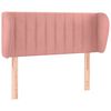 vidaXL T&ecirc;te de lit avec oreilles Rose 93x23x78/88 cm Velours