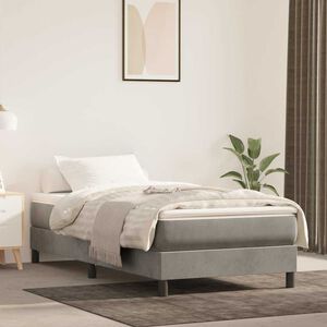 vidaXL Matelas &agrave; ressorts ensach&eacute;s 80 x 160 cm Gris clair