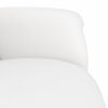 vidaXL Fauteuil inclinable avec repose-pieds blanc similicuir