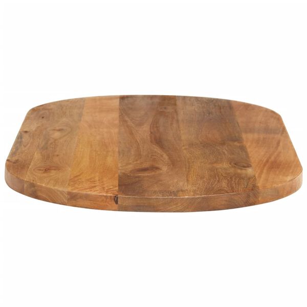 vidaXL Dessus de table 120x60x3,8 cm ovale bois massif de manguier