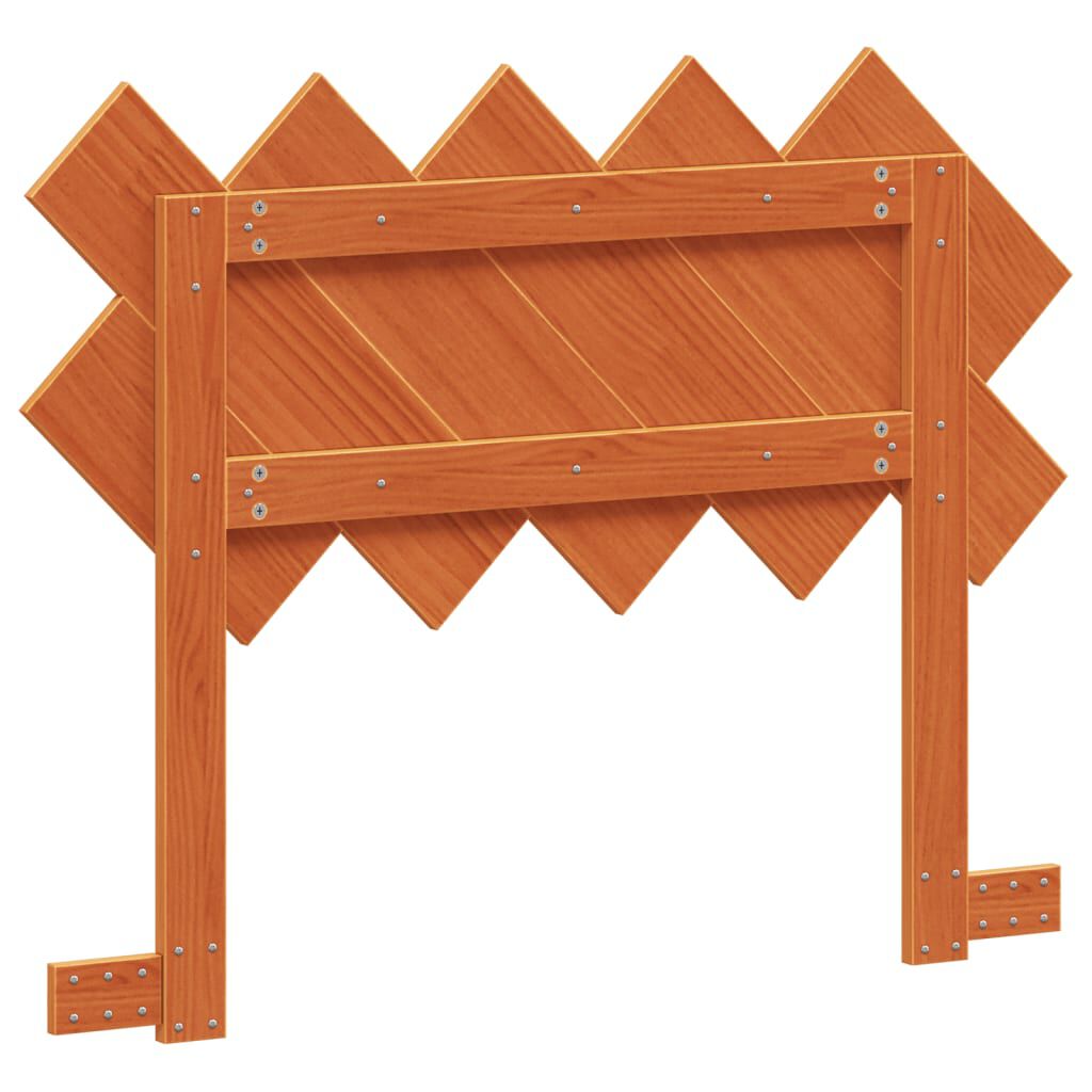 vidaXL Tête de lit cire marron 100 cm bois massif de pin