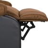 vidaXL Fauteuil de massage électrique taupe similicuir et tissu