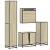 vidaXL Ensemble de meubles de salle de bain 4 pcs chêne sonoma