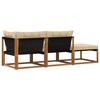 vidaXL Unit&eacute;s de sofa sectionnel d'ext&eacute;rieur 3 Pi&egrave;ce Naturel