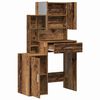 vidaXL Table de Toilette avec tiroir Bois ancien 80 x 35 x 132 cm