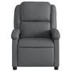 vidaXL Fauteuil de massage inclinable Gris Similicuir
