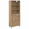 vidaXL Haut Armoire avec tiroir Ch&ecirc;ne artisanal 69,5 x 34 x 180 cm