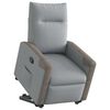 vidaXL Fauteuil inclinable Gris clair Tissu