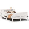 vidaXL Lit biblioth&egrave;que sans matelas blanc 150x200 cm bois pin massif
