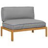 vidaXL Ensemble de Canap&eacute;s Gris 120 x 92 x 69 cm Bois d'Acacia Massif