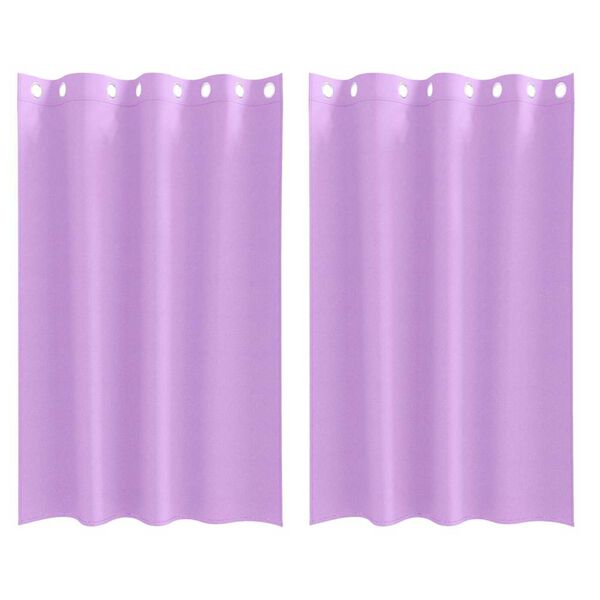 vidaXL Rideaux occultants avec anneaux 2 pcs Violet 175 x 140 cm