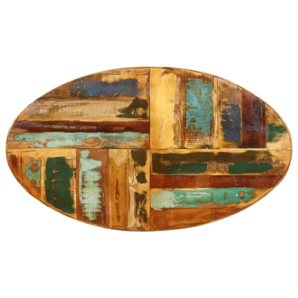 vidaXL Table à manger 140x80x75 cm Bois de récupération massif