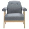 vidaXL Fauteuil gris clair tissu
