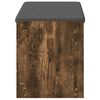vidaXL Banc d'entr&eacute;e avec coussin Ch&ecirc;ne Fum&eacute; 83 x 38 x 45 cm