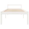 vidaXL Lit pour personne &acirc;g&eacute;e sans matelas blanc 75x190 cm