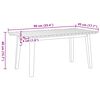 vidaXL Chaises de jardin avec table 5 pcs Beige Bois d'acacia massif
