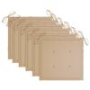 vidaXL Chaises pliables de jardin avec coussins lot de 6 Bois de teck