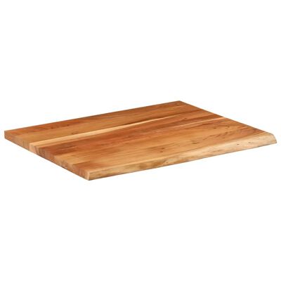 vidaXL Dessus de table 100x80x2,5 cm rectangulaire bois massif acacia