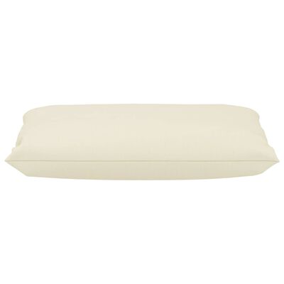 vidaXL Coussins de canapé palette 3 pcs Crème Tissu